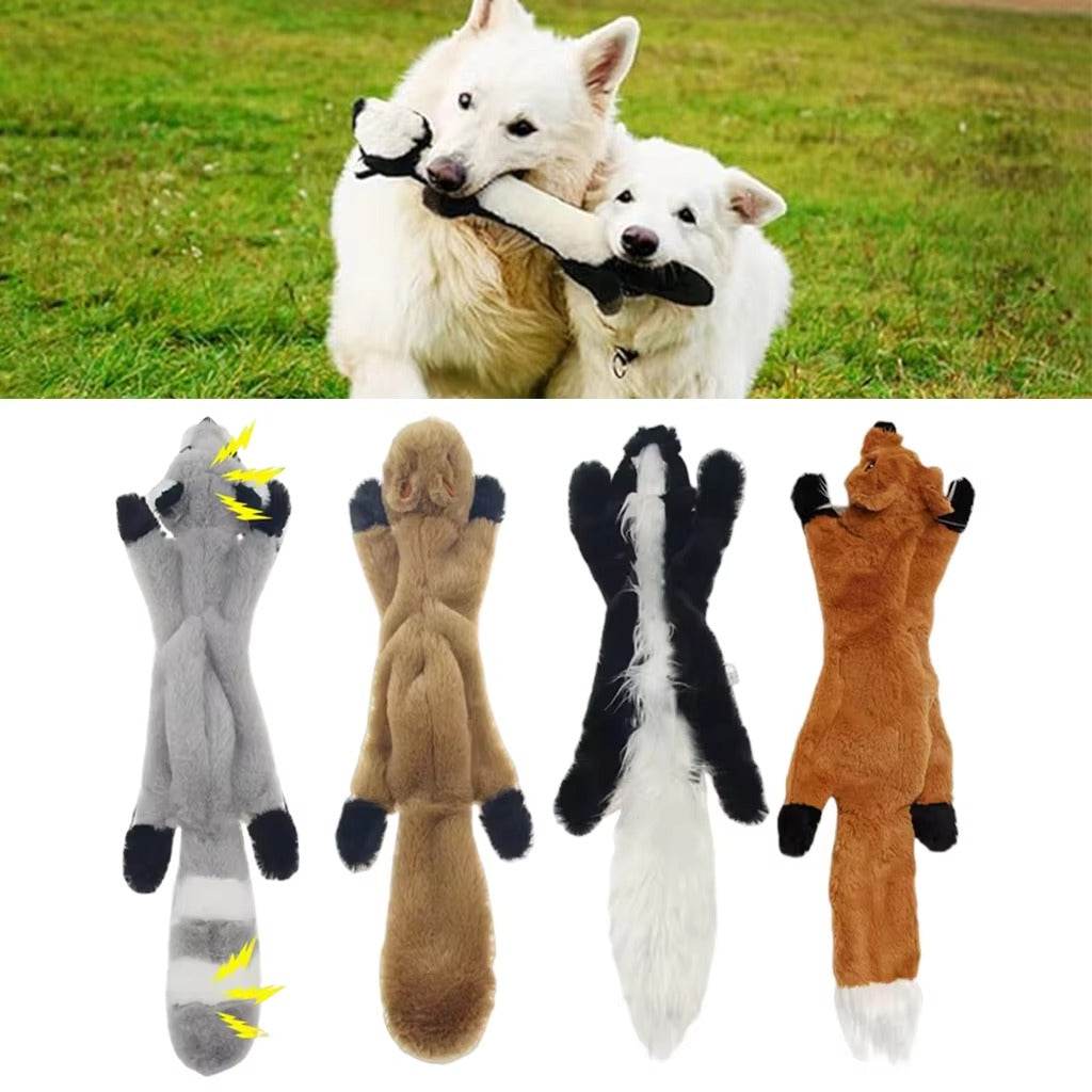 Dog Chew Toy: 45cm No-Stuffing Plush with Squeakers