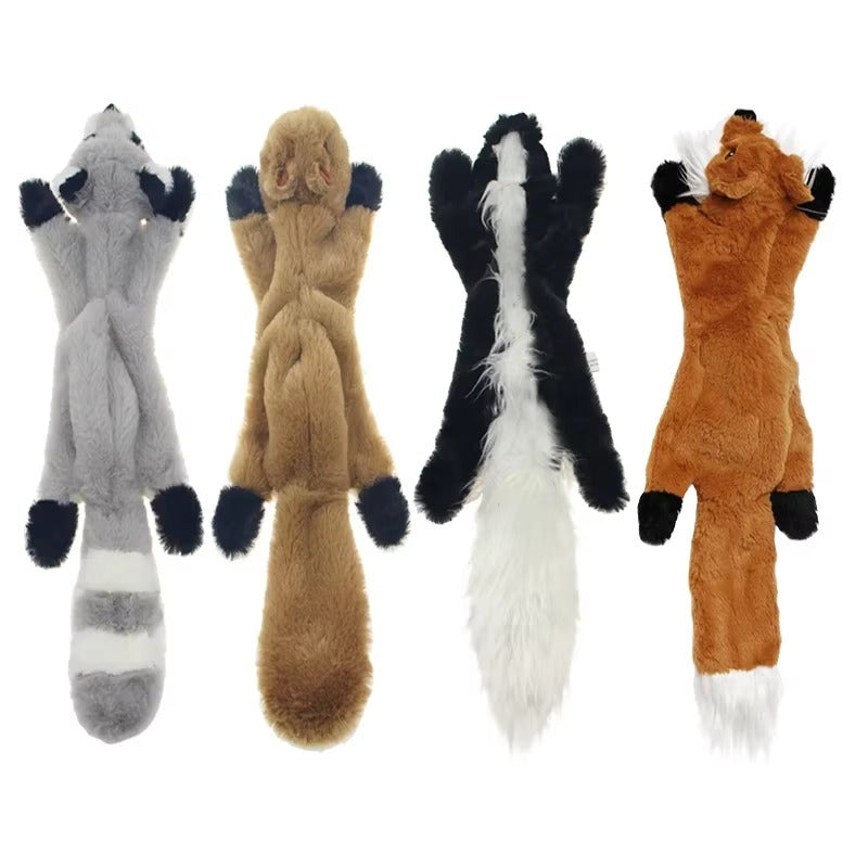 Dog Chew Toy: 45cm No-Stuffing Plush with Squeakers