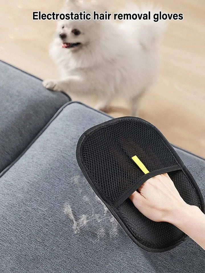 Static Pet Grooming Hair Remover Gloves