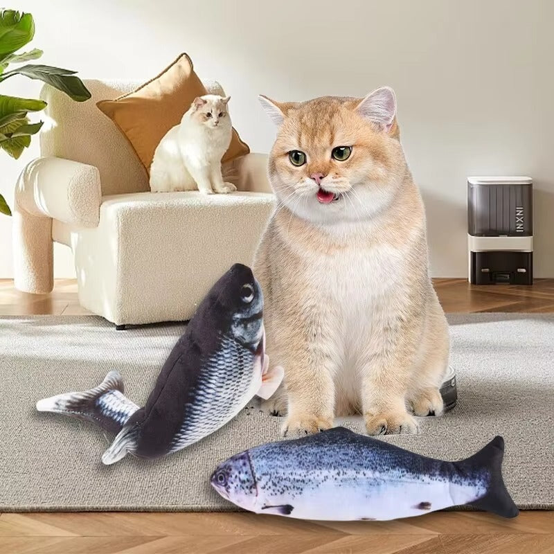 Electric Floppy Fish Cat Dog Toy