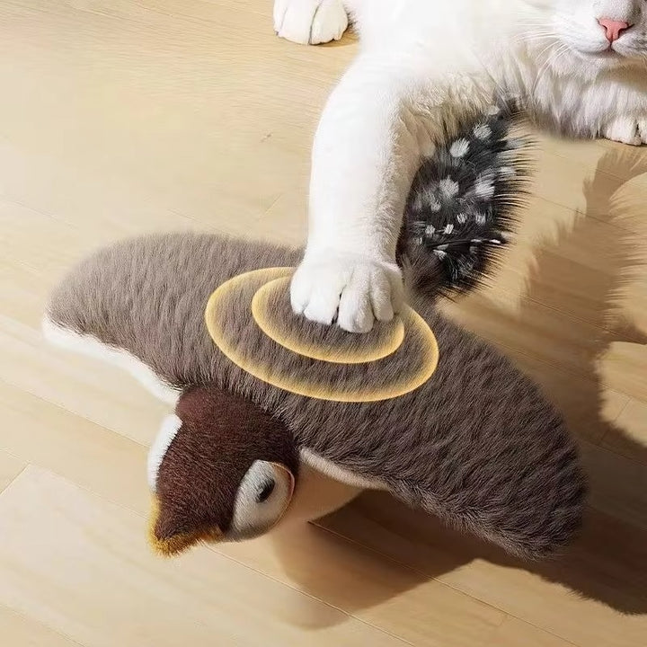 Rechargeable Touch Sensitive Chirping Bird Toy for Cats