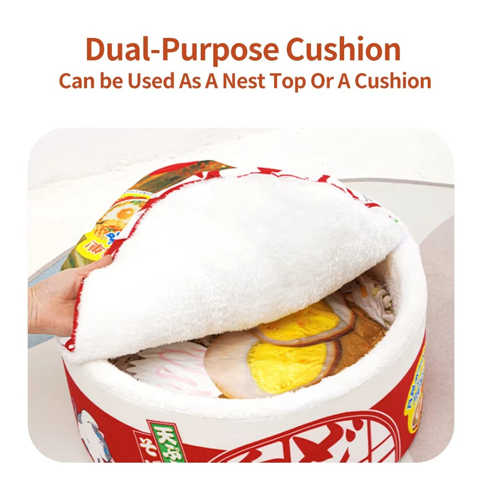 "Super Large Instant Noodle Pet House - Cozy Kennel for Dogs and Cats"