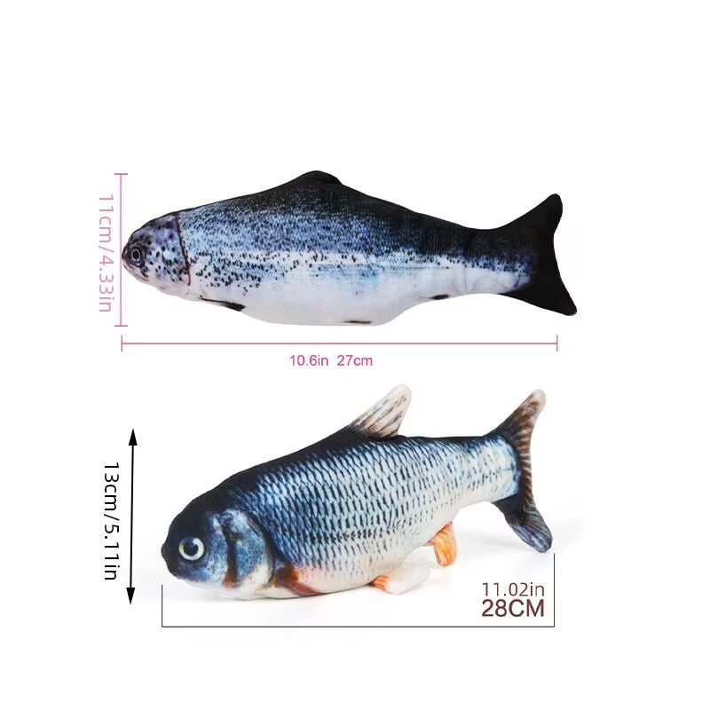 Electric Floppy Fish Cat Dog Toy