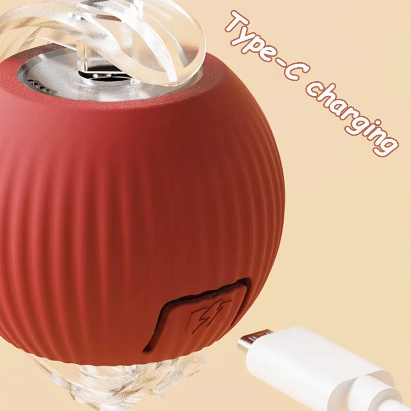 Rechargeable Rolling Ball with Faux Tail