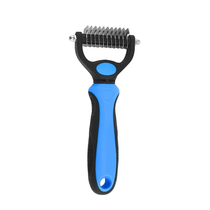 Professional Pet Deshedding Brush & Fur Knot Cutter