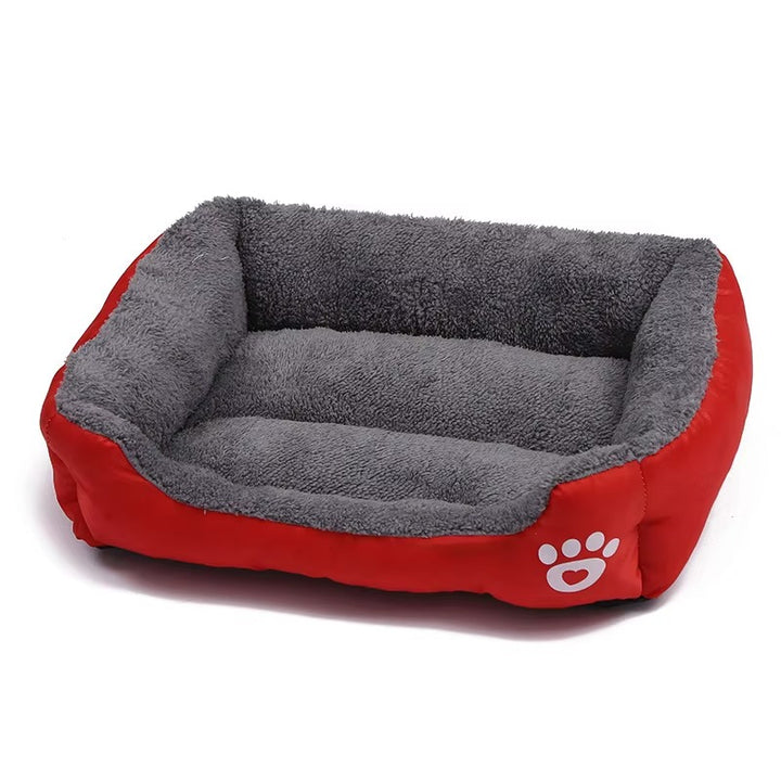 "Plush All-Season Dog Bed & Cat Nest - Washable, Waterproof, & Cozy"