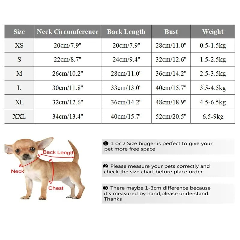 "Windproof Dog Coat Jacket for Small Dogs"