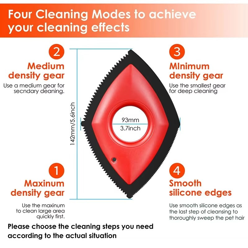 4 Modes Pet Hair Remover Comb Brush: Versatile Cleaning Tool for Pets