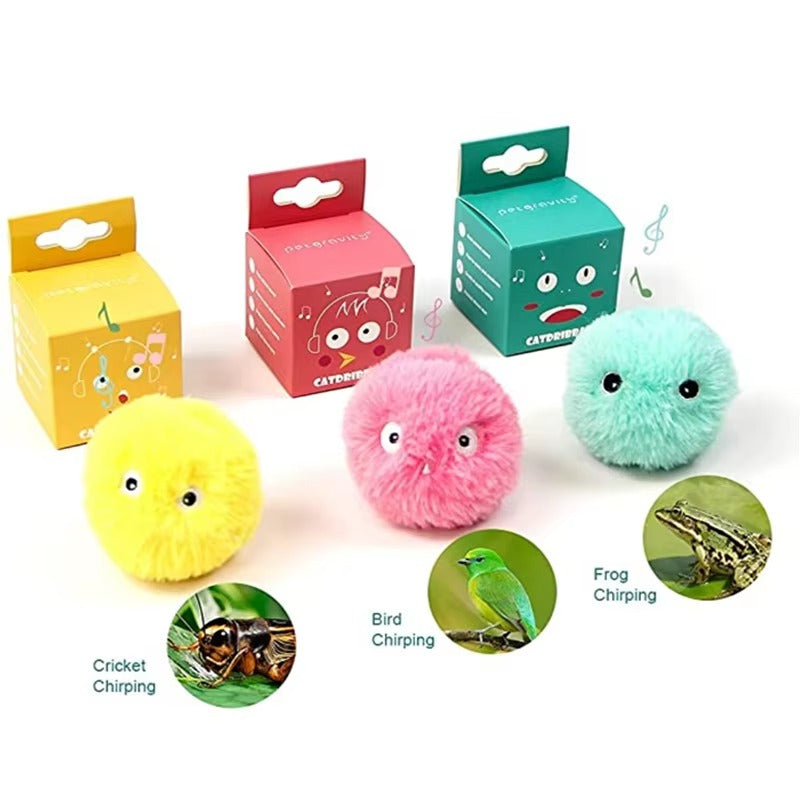 Plush Electric Cat Toy with Touch and Sound