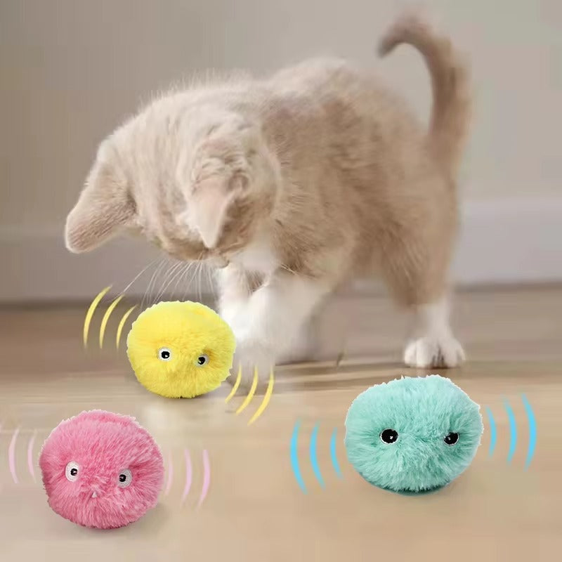 Plush Electric Cat Toy with Touch and Sound