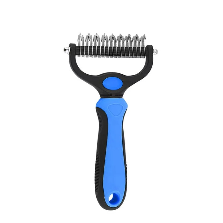 Professional Pet Deshedding Brush & Fur Knot Cutter