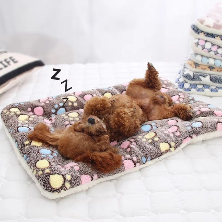 Cozy Flannel Thickened Dog Bed Mat for Winter Comfort | Soft Pet Sleeping Mat for Dogs & Cats