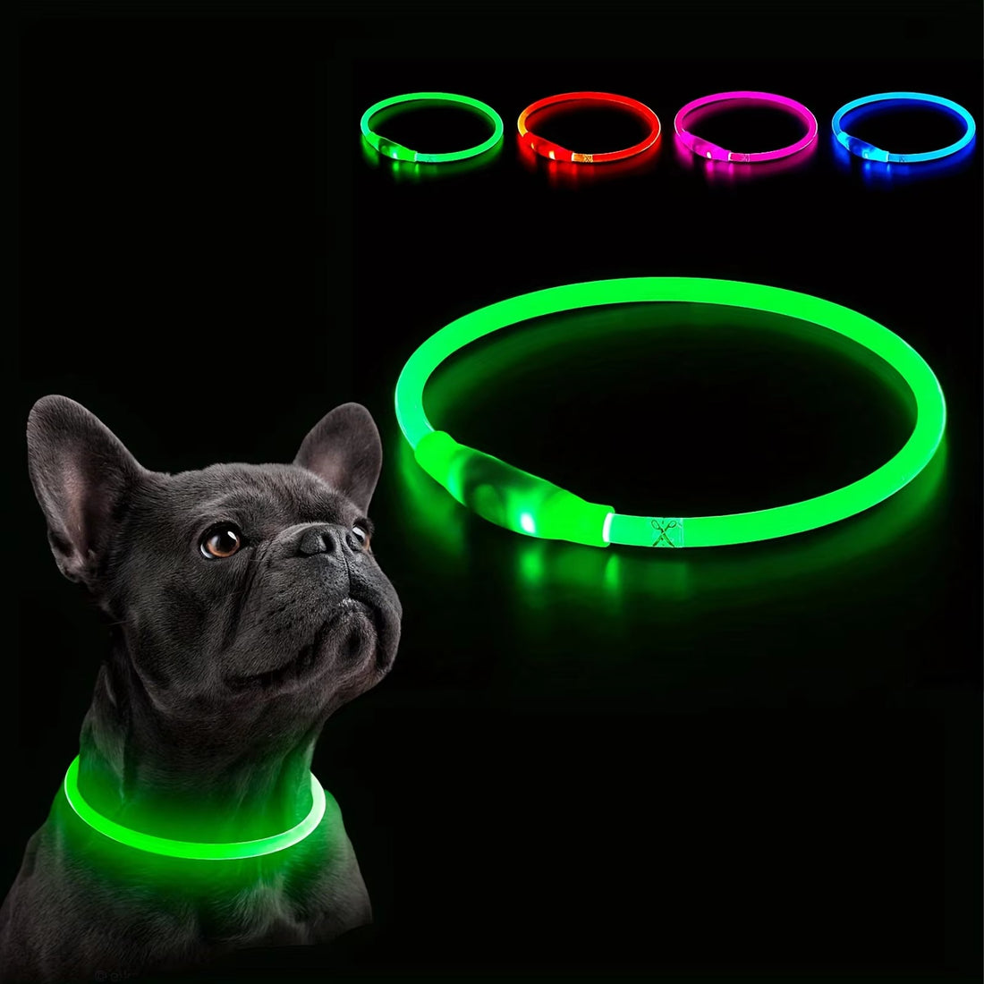 "USB Rechargeable LED Dog Collar - Anti-Lost & Luminous"