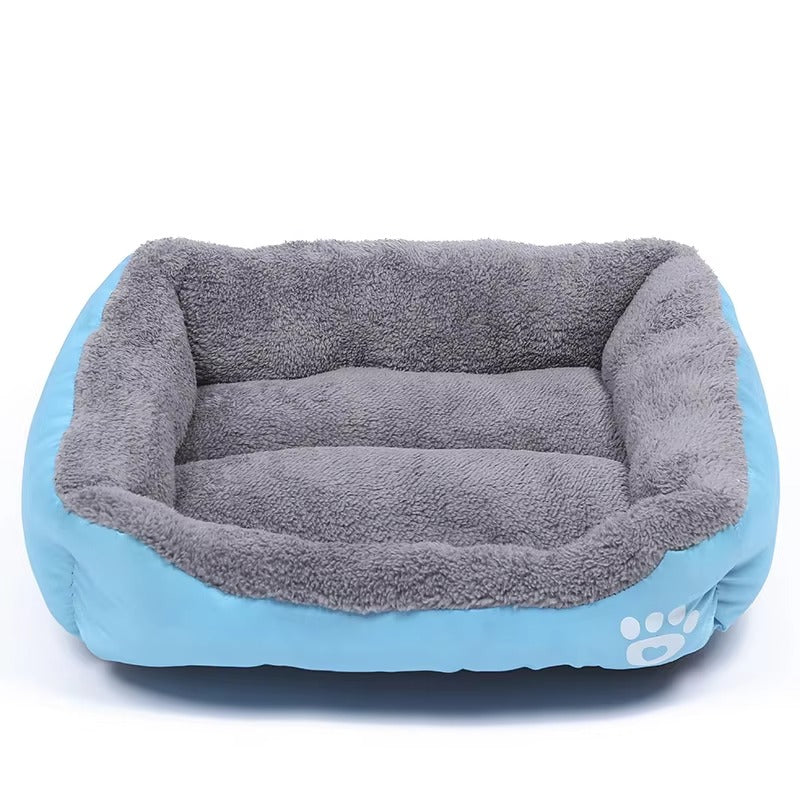 "Plush All-Season Dog Bed & Cat Nest - Washable, Waterproof, & Cozy"