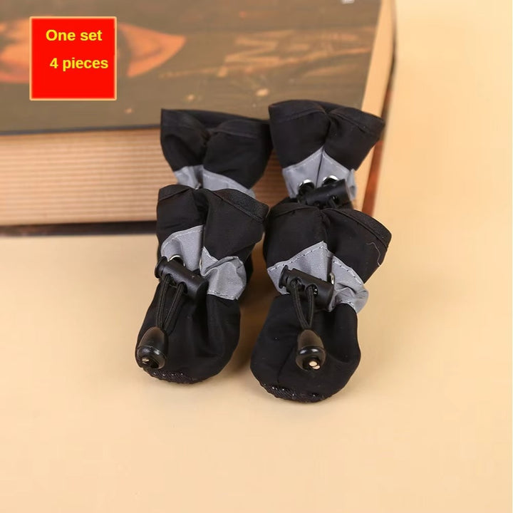 "Water-Resistant Dog Shoes Set for Small Dogs"