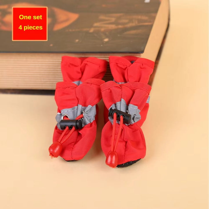 "Water-Resistant Dog Shoes Set for Small Dogs"
