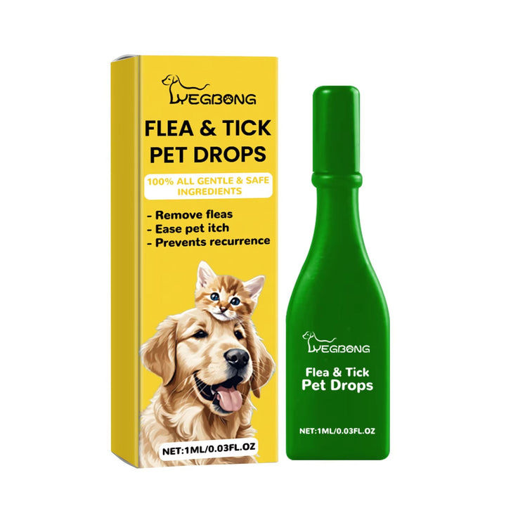 Effective Cat Anti-Flea Drops - External Insect Repellent for Skin Itching Relief