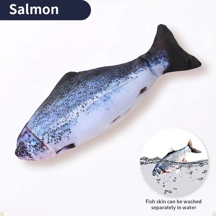 Electric Floppy Fish Cat Dog Toy