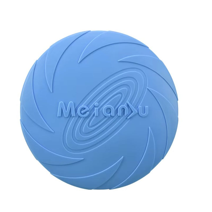 "Interactive Silicone Flying Disc - Fashionable Chew Toy for Dogs"